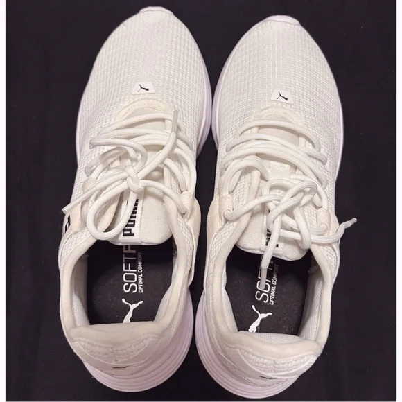 PUMA Radiate XT White Athletic Sneakers with Black Details Size 7.5 Women - Picture 4 of 11